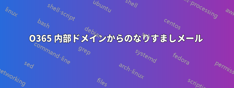 O365 内部ドメインからのなりすましメール