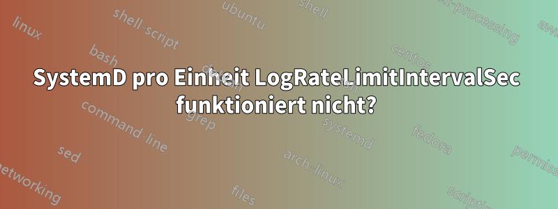 SystemD pro Einheit LogRateLimitIntervalSec funktioniert nicht?