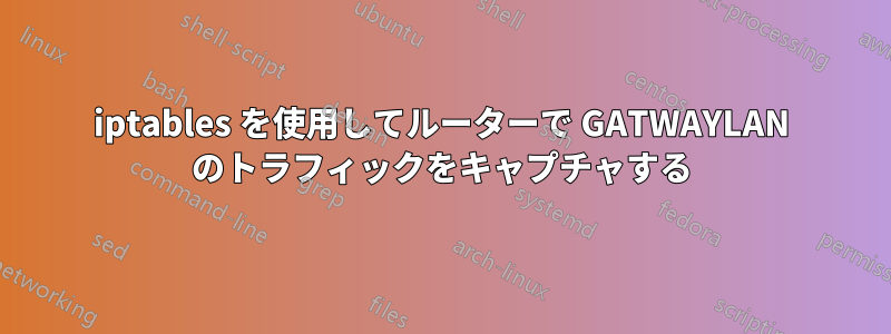 iptables を使用してルーターで GATWAYLAN のトラフィックをキャプチャする