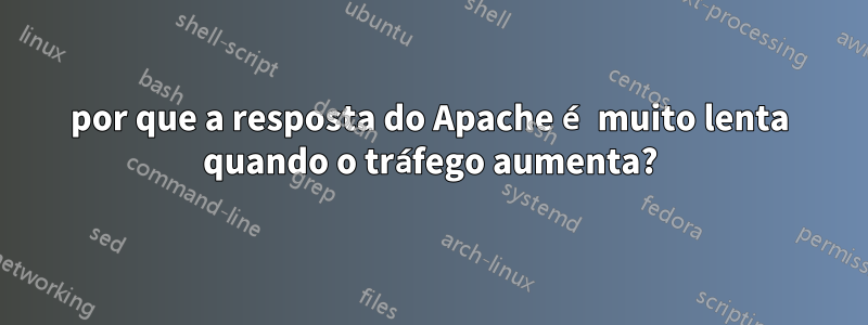 por que a resposta do Apache é muito lenta quando o tráfego aumenta?