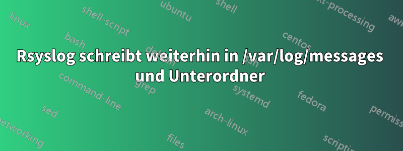 Rsyslog schreibt weiterhin in /var/log/messages und Unterordner
