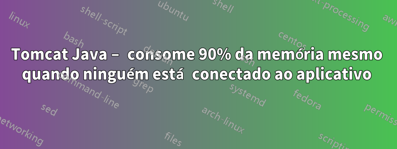 Tomcat Java – consome 90% da memória mesmo quando ninguém está conectado ao aplicativo