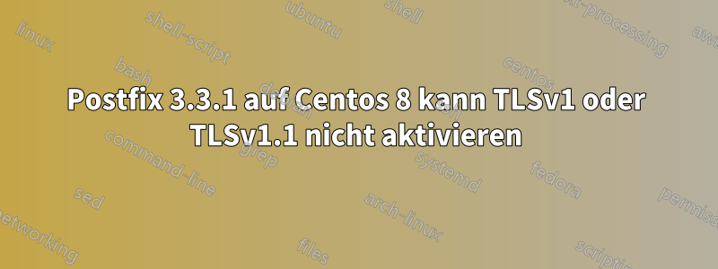 Postfix 3.3.1 auf Centos 8 kann TLSv1 oder TLSv1.1 nicht aktivieren