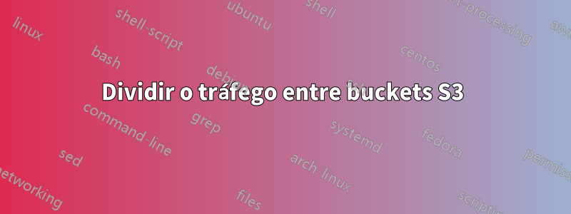 Dividir o tráfego entre buckets S3