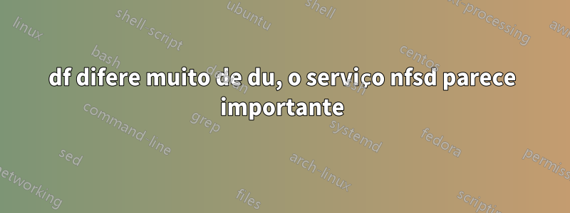 df difere muito de du, o serviço nfsd parece importante
