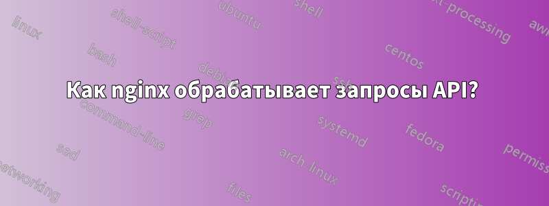 Как nginx обрабатывает запросы API?