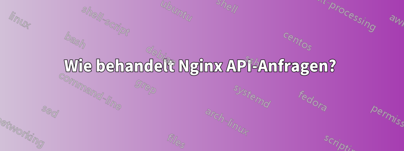 Wie behandelt Nginx API-Anfragen?