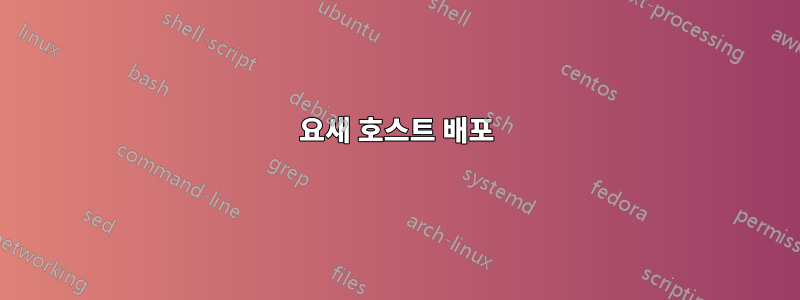 요새 호스트 배포