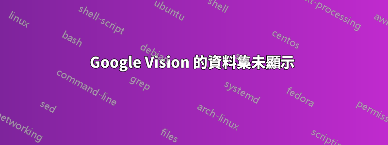 Google Vision 的資料集未顯示