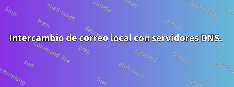 Intercambio de correo local con servidores DNS.