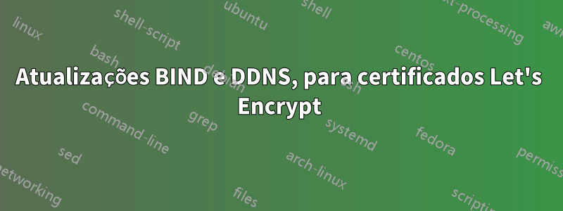 Atualizações BIND e DDNS, para certificados Let's Encrypt