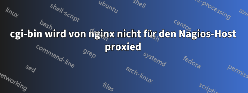 cgi-bin wird von nginx nicht für den Nagios-Host proxied