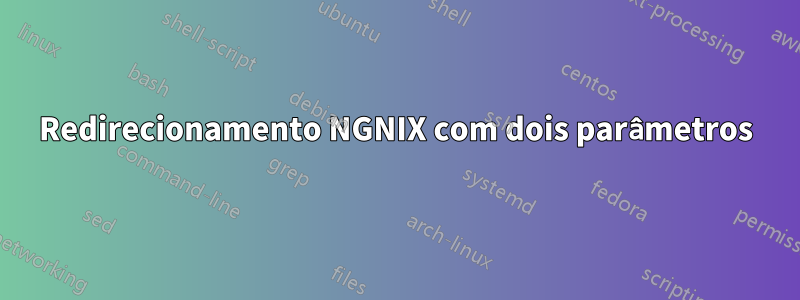 Redirecionamento NGNIX com dois parâmetros