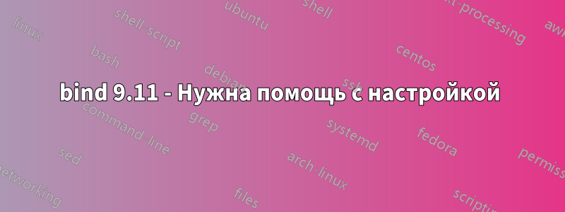 bind 9.11 - Нужна помощь с настройкой