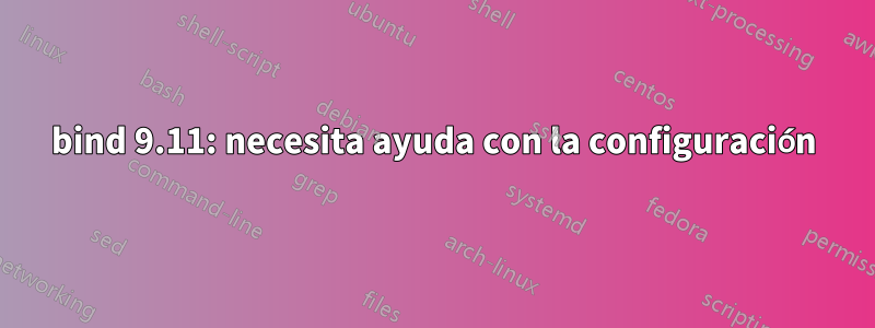 bind 9.11: necesita ayuda con la configuración