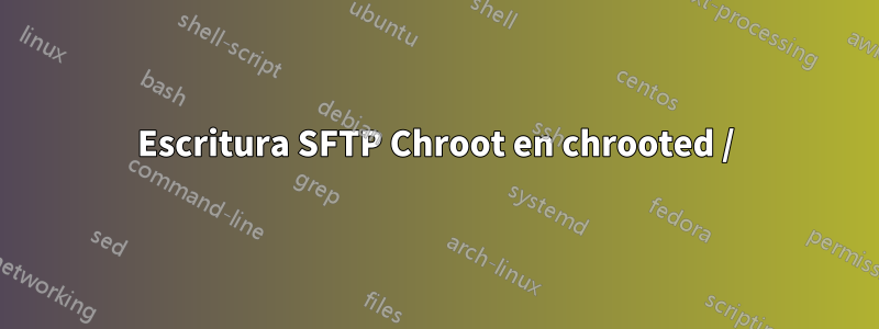 Escritura SFTP Chroot en chrooted /