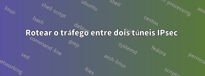 Rotear o tráfego entre dois túneis IPsec