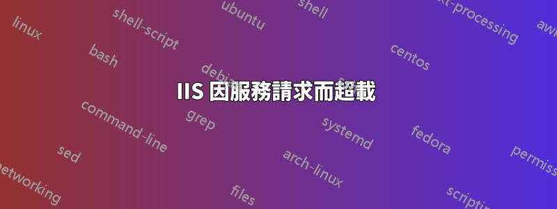 IIS 因服務請求而超載