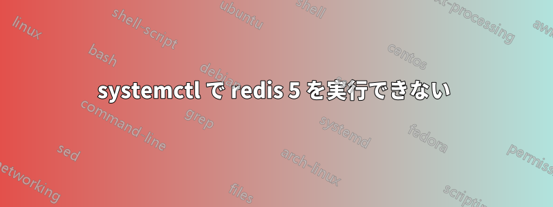 systemctl で redis 5 を実行できない