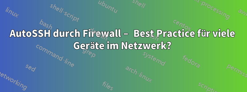 AutoSSH durch Firewall – Best Practice für viele Geräte im Netzwerk?