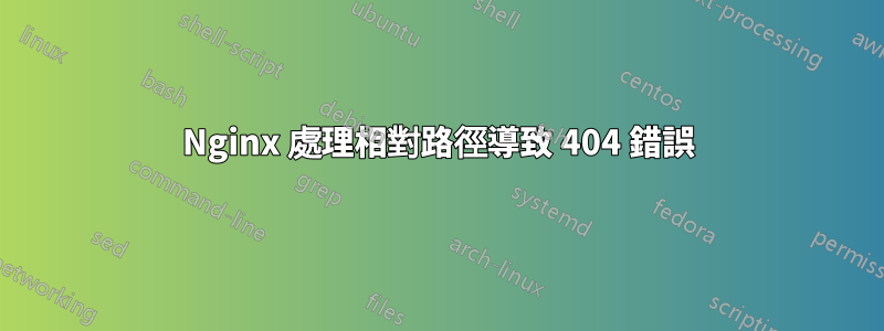 Nginx 處理相對路徑導致 404 錯誤