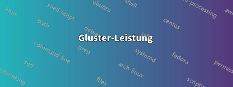 Gluster-Leistung