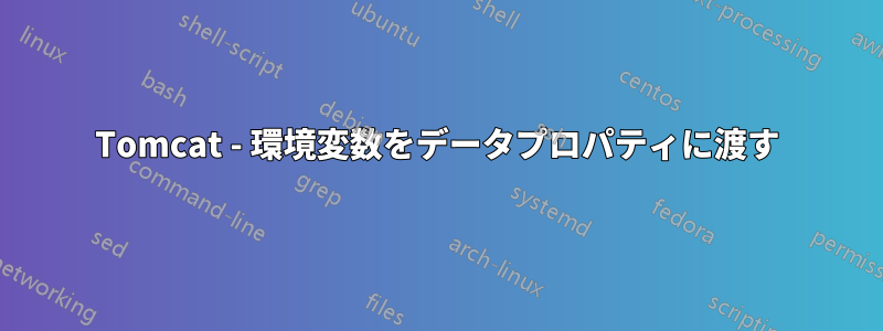 Tomcat - 環境変数をデータプロパティに渡す