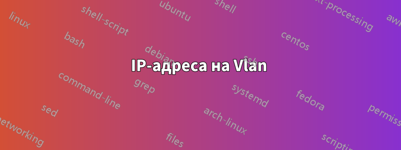 IP-адреса на Vlan