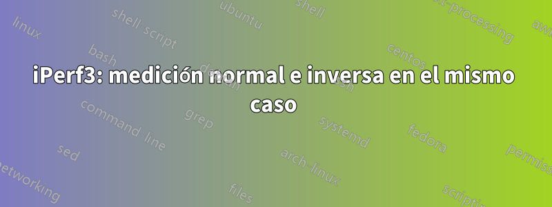 iPerf3: medición normal e inversa en el mismo caso