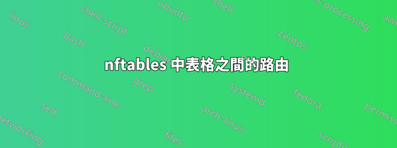 nftables 中表格之間的路由