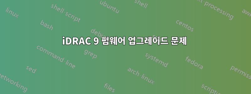 iDRAC 9 펌웨어 업그레이드 문제