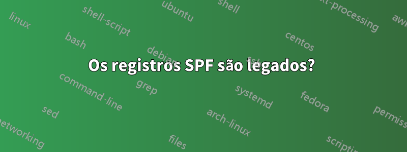 Os registros SPF são legados?