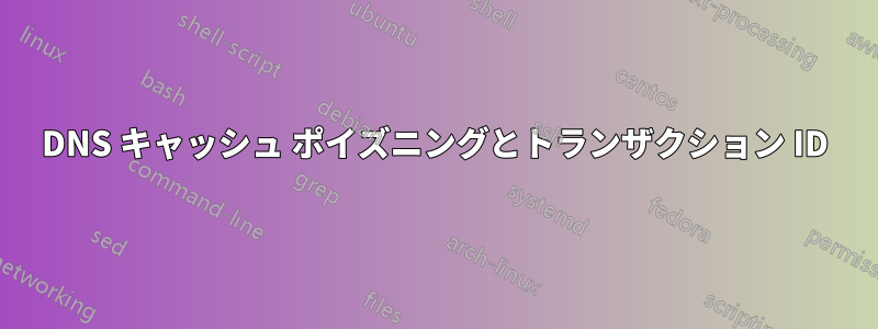 DNS キャッシュ ポイズニングとトランザクション ID