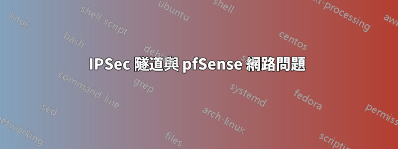 IPSec 隧道與 pfSense 網路問題