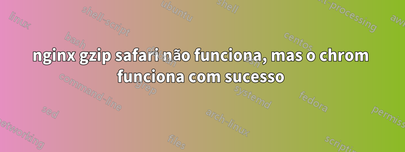 nginx gzip safari não funciona, mas o chrom funciona com sucesso