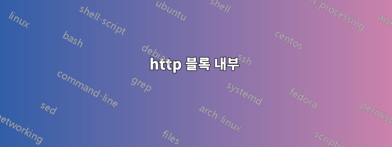 http 블록 내부