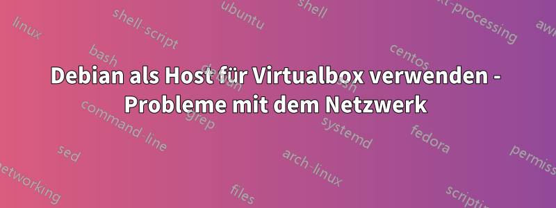 Debian als Host für Virtualbox verwenden - Probleme mit dem Netzwerk