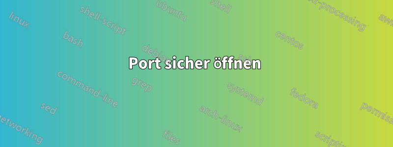 Port sicher öffnen