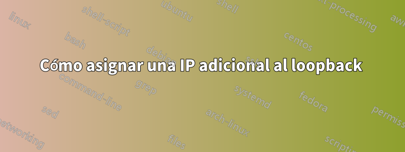 Cómo asignar una IP adicional al loopback