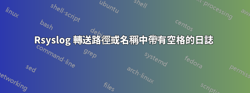 Rsyslog 轉送路徑或名稱中帶有空格的日誌