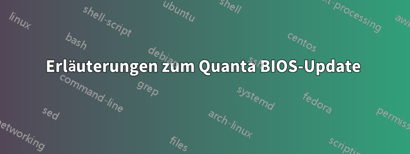 Erläuterungen zum Quanta BIOS-Update