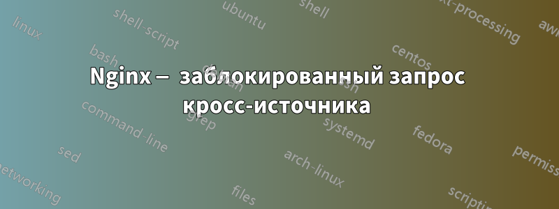 Nginx — заблокированный запрос кросс-источника