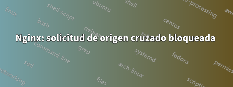 Nginx: solicitud de origen cruzado bloqueada