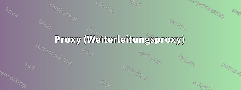 Proxy (Weiterleitungsproxy)