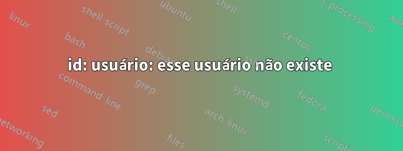 id: usuário: esse usuário não existe