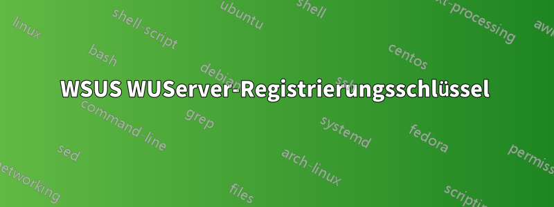 WSUS WUServer-Registrierungsschlüssel