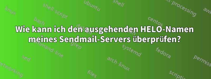 Wie kann ich den ausgehenden HELO-Namen meines Sendmail-Servers überprüfen?