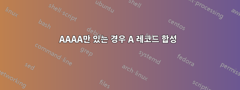 AAAA만 있는 경우 A 레코드 합성 