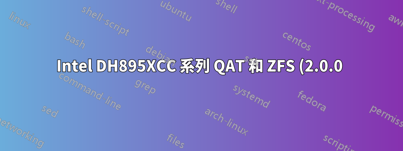 Intel DH895XCC 系列 QAT 和 ZFS (2.0.0) - 帶有 dracut 的自訂 initramfs