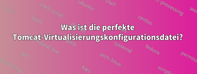 Was ist die perfekte Tomcat-Virtualisierungskonfigurationsdatei?